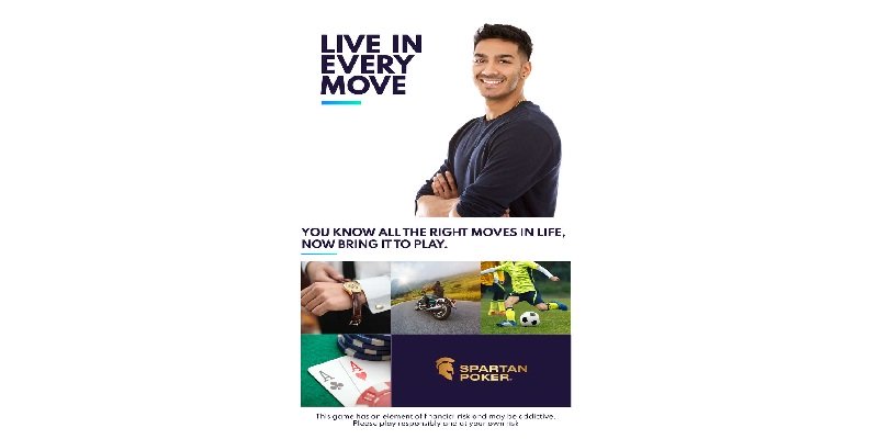 Kampanye baru Spartan Poker berfokus pada mendorong orang untuk #LiveInEveryMove