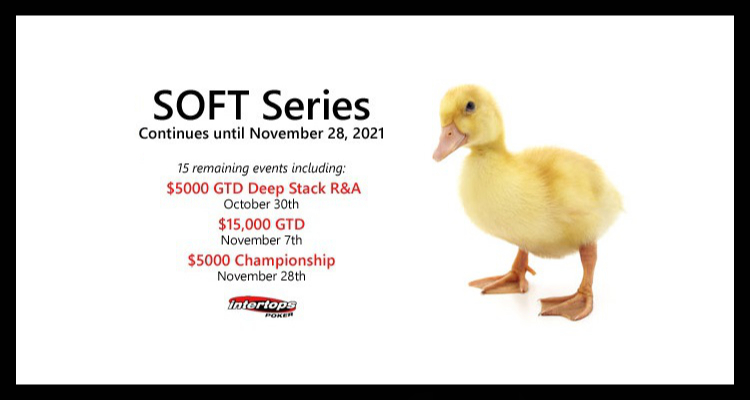 Seri SOFT online Intertops Poker berlanjut minggu ini dengan acara $15K pada 7 November