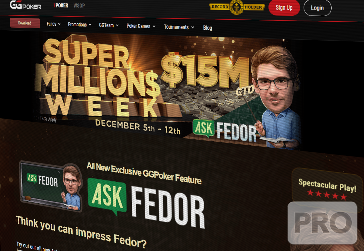 GGPoker Teases “Ask Fedor” Coaching Feature as it Announces High-Stakes Super MILLION$ Week Festival