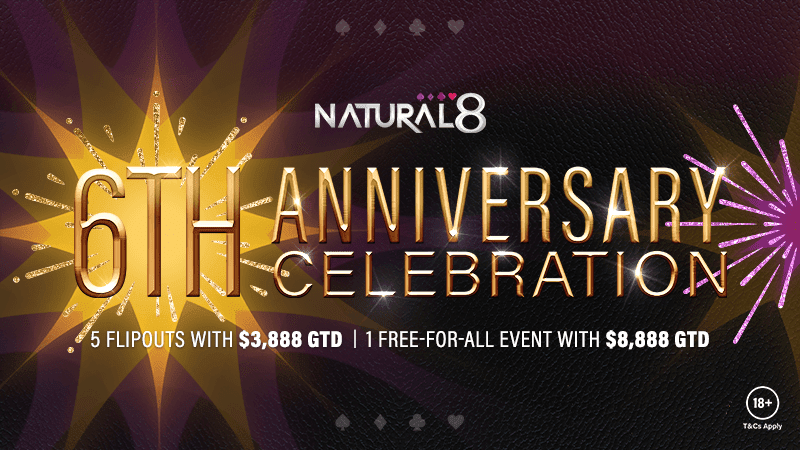 GGPoker Network’s Flagship Skin Natural8 Celebrates its Sixth Anniversary with Freerolls