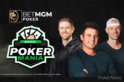 March Poker Mania Hosts Stream Action in Event #15: $1,060 Heads-up Bracket Battle 32-max