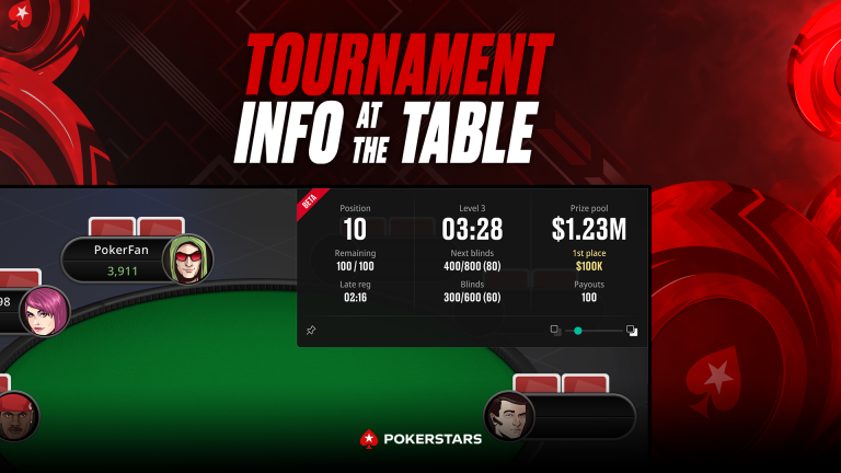 PokerStars Adds a New Tournament Info at the Tables Widget