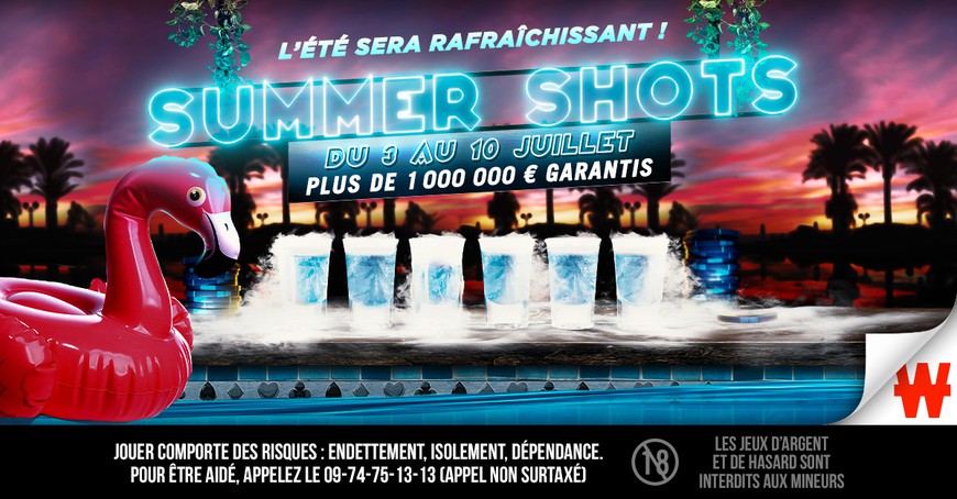 Winamax Summer Shots Series Returns with Nearly €1.2 Million GTD