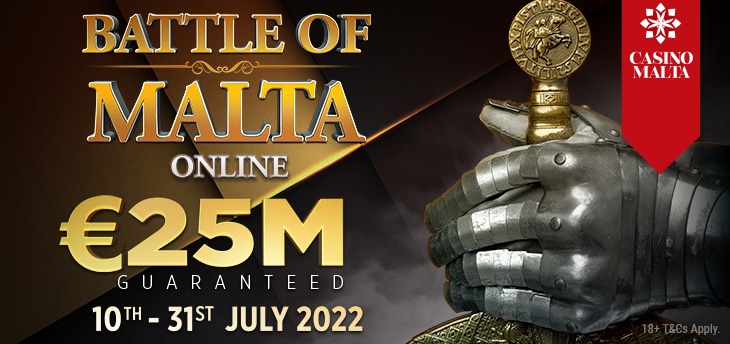 Battle of Malta Online Returns to GGPoker with €25 Million Gtd