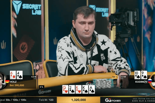 Another Huge Call at Triton Poker Cyrpus as Kudinov Looks Holz Up w/ Ten-High