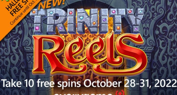 Everygame Poker offer spins on Trinity Reels by Betsoft and a new no-deposit Halloween bonus