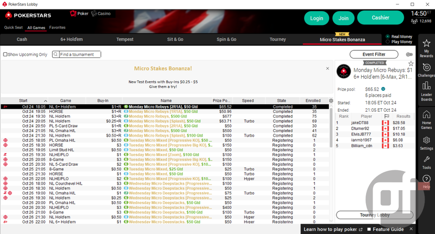 PokerStars Ontario’s Micro Stakes Bonanza: Small Buy-ins, Big Variety