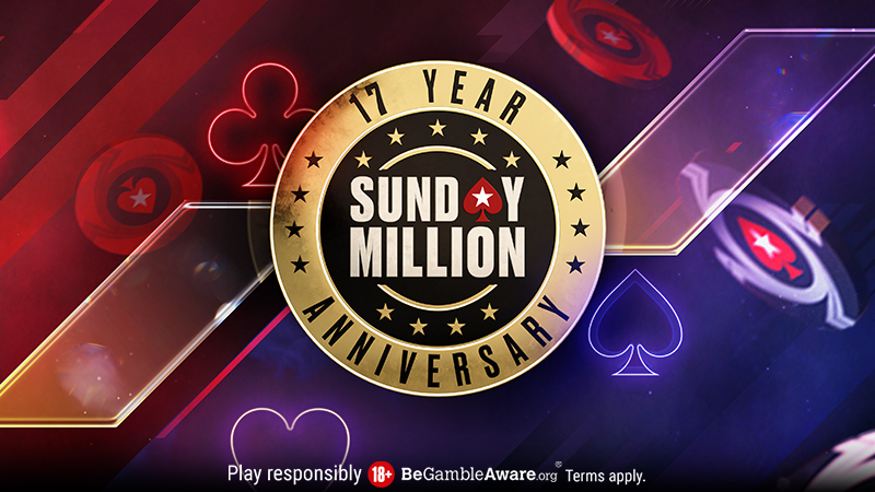 Guarantee Drop to $7.5M for PokerStars’ Sunday Million’s 17th Anniversary