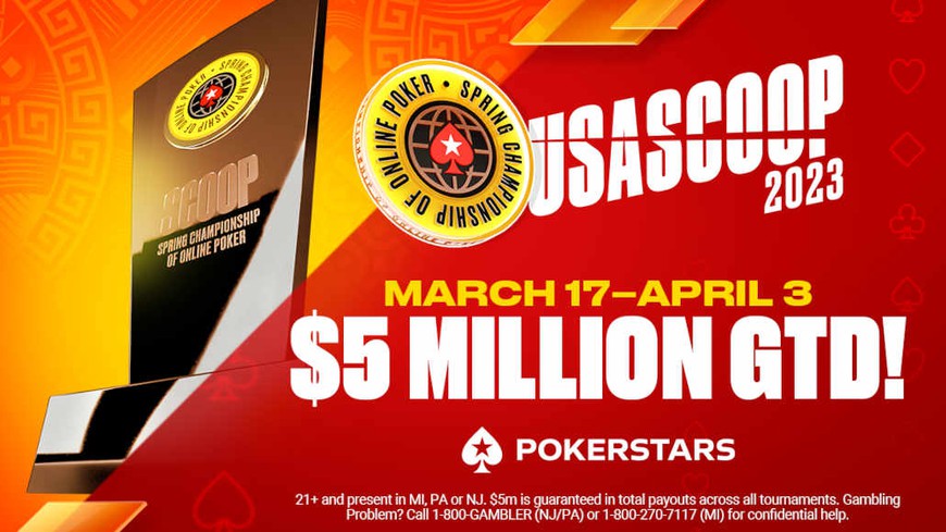 Breaking: Full PokerStars USA SCOOP 2023 Schedule Revealed: $5M up for Grabs