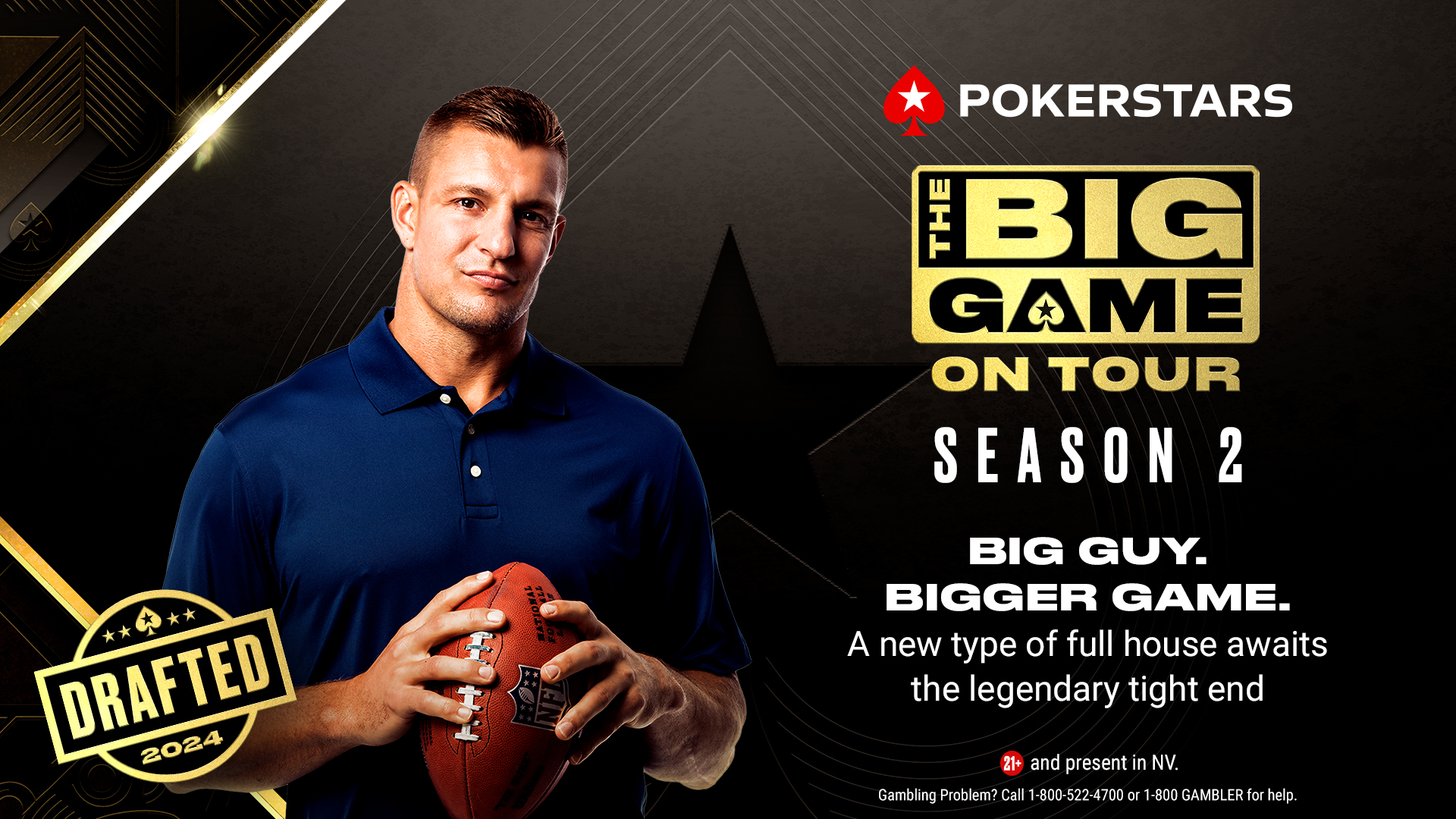 New PokerStars Big Game on Tour Line-Up Revealed: Rob Gronkowski Makes the Cut